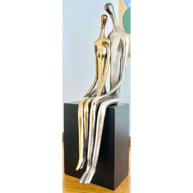 2500 Ruth Bloch Sterling Silver "Lovers" Sculpture For Sale - Image 12 of 12