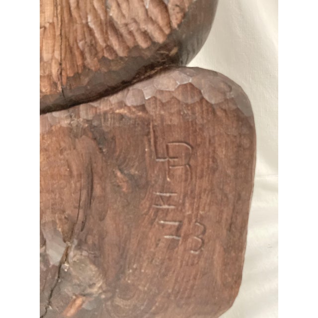 Face Sculpture, 1973, Wood For Sale - Image 6 of 10