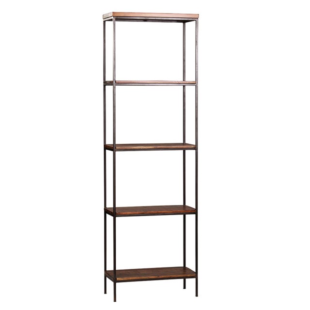 Reclaimed Wood & Iron Shelf Chairish