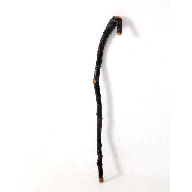 Vintage Rustic Wood Walking Stick For Sale - Image 6 of 9