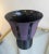 Art Deco Vase in Black Hyalite Glass, 1930 For Sale - Image 11 of 14
