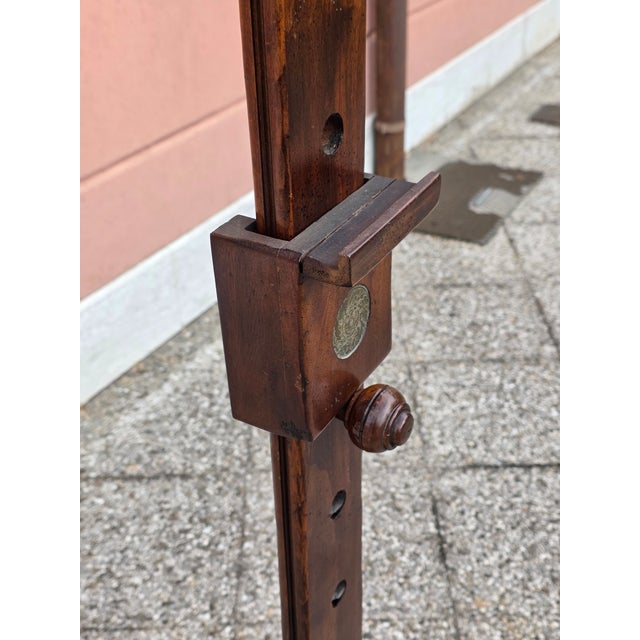 Adjustable Dismountable Walnut Display Easel, 1890 For Sale - Image 9 of 12
