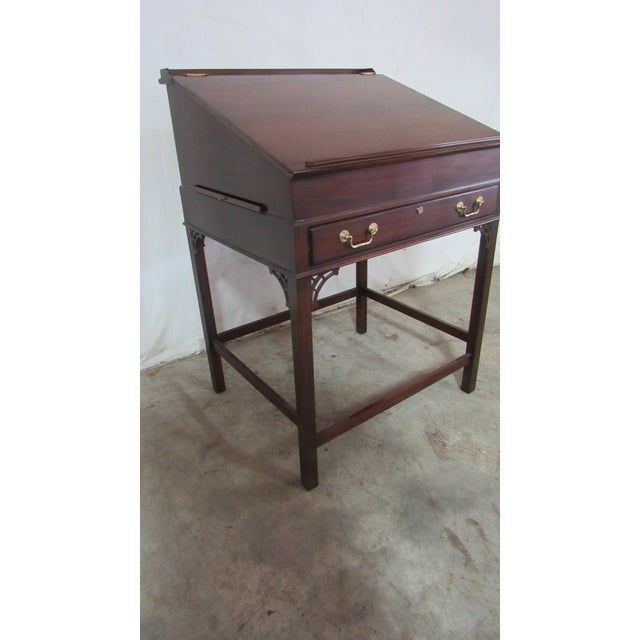 Item: Writing Table Desk Details: Cherry Great Designer Look/Quality Piece Amazing Quality Pull Out Sides Nice Base...