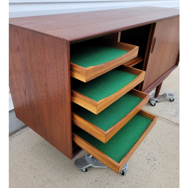 Sienna Mid Century Danish Teak Credenza For Sale - Image 8 of 18