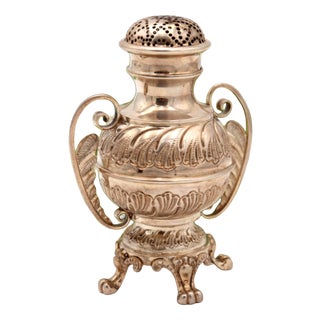 Silver Sprinkler with Reliefs and Applications For Sale
