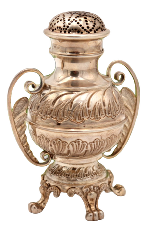 Silver Sprinkler with Reliefs and Applications