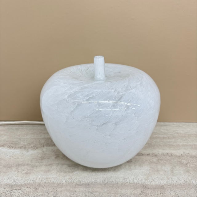 Vintage Glass Apple Table Lamp by Eickmeier, 1970s For Sale - Image 16 of 18