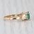 Green 1970s 0.51ctw Emerald Cut Emerald Diamond Ring 14k Yellow Gold Size 5.5 For Sale - Image 8 of 8