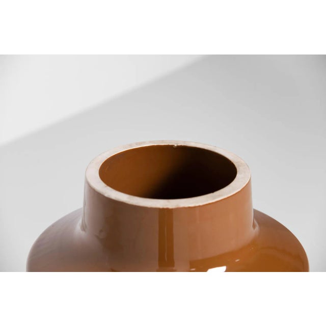 Brown Electric Insulator by Giovanni Gariboldi for Richard Ginori, Italy, 1950 For Sale - Image 8 of 11