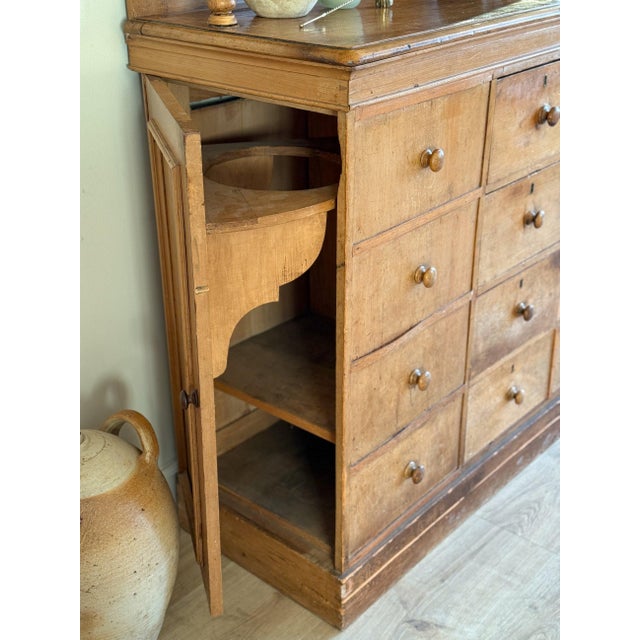 Rare 19th Century English Pine Dairy Hutch For Sale - Image 9 of 12