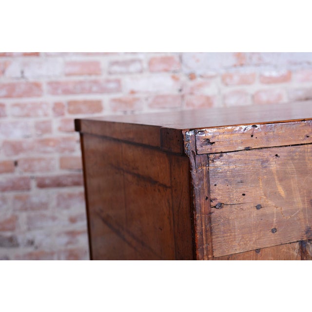 Empire Cabinet in Oak, Spruce, Mahogany Veneer and Brass, Austria, 1810s For Sale - Image 11 of 17