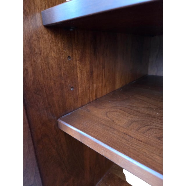 1990s Ethan Allen American Impressions High Chest Dresser Armoire Mission Arts Crafts For Sale - Image 11 of 16