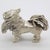 Italian Vintage Italian Handmade Genuine Silver 1950s Pekingese Dog Figurine Miniature For Sale - Image 3 of 11