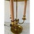 Mid 20th Century French Provincial Louis XVI Brass Three-Arm Bouillotte Lamp With Red Tole Shade For Sale - Image 10 of 11