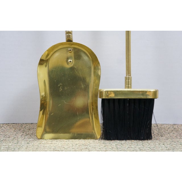 Vintage Brass Duck Goose Mallard Head Hearthware Fireplace Tool Set 32" For Sale - Image 12 of 14