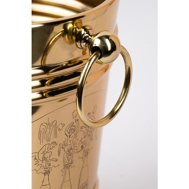 Vintage Brass Champagne Bucket, 1920s For Sale - Image 9 of 18