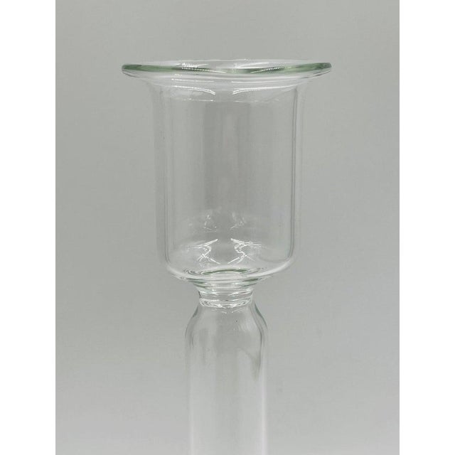 Set of 3 Italian Mouth Blown Glass Candle Holders by Aldo Cibic for Paola Coin For Sale - Image 14 of 14