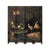 Vintage Black Lacquer Four-Panel Hand-Painted Screen with Red-Crowned Cranes For Sale - Image 12 of 12