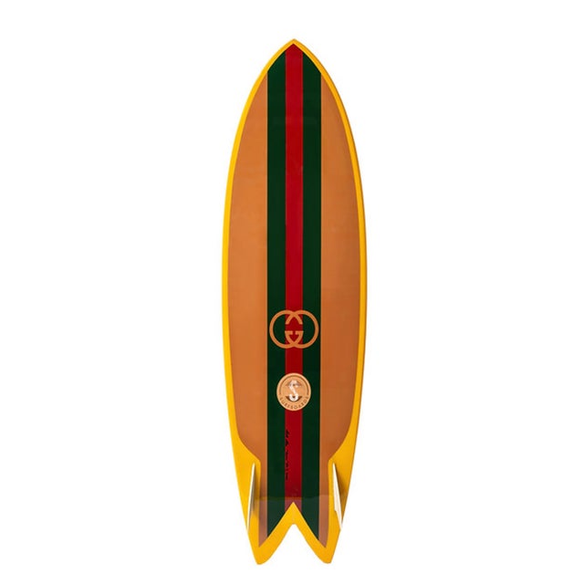 Gucci 6'5x22 Epoxy Resin Surfboard Clear acrylic mounting brackets included. Bobbi Bennett is a California-based...