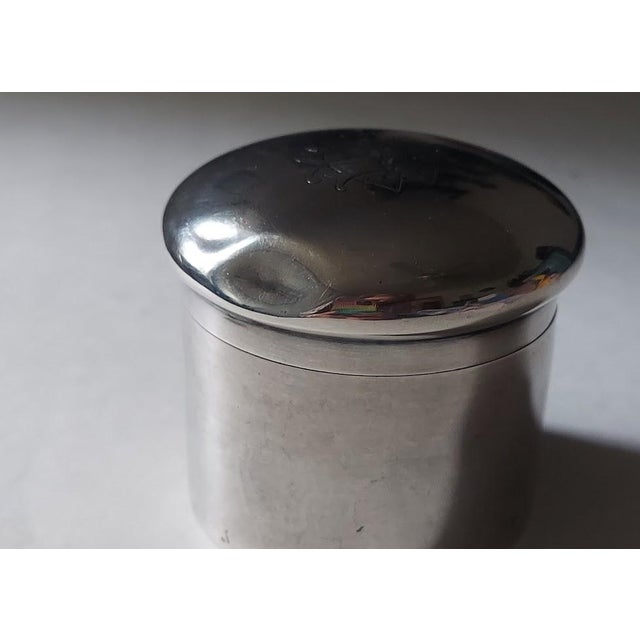 Late 19th Century Antique 1899 Mappin & Webb Sterling Siver Dressing Jar For Sale - Image 5 of 5