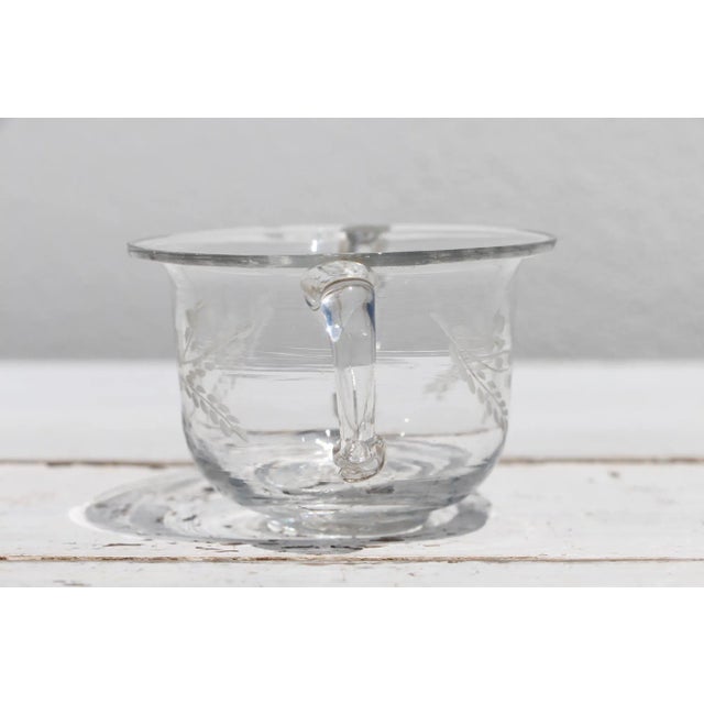 Circa: 18th Century. Origin: Portugal. Material: Hand blow glass. Dimensions: Two small chips around the rim. Age...