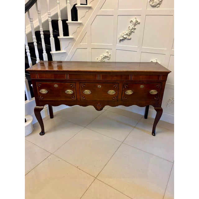 Antique George III Dresser in Oak and Mahogany, 1780 For Sale - Image 17 of 17