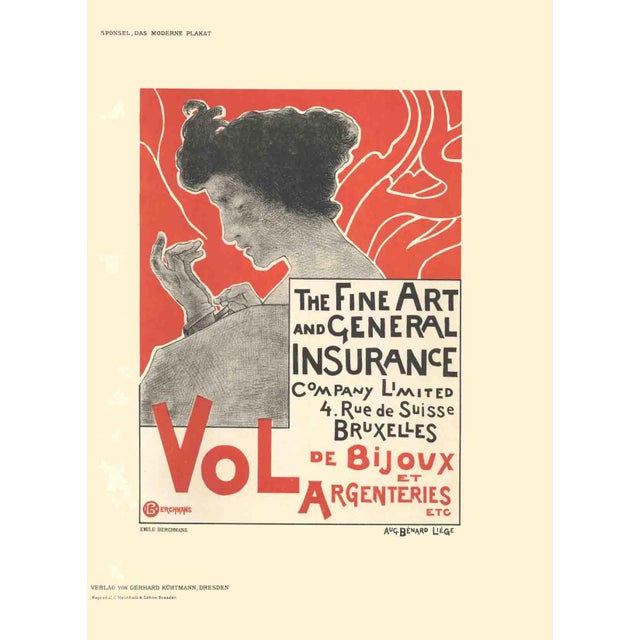 Artist: Emile Berchmans Title: Fine Art and General Insurance Company Limited Year: 1897 Signed: No Medium: Lithograph...