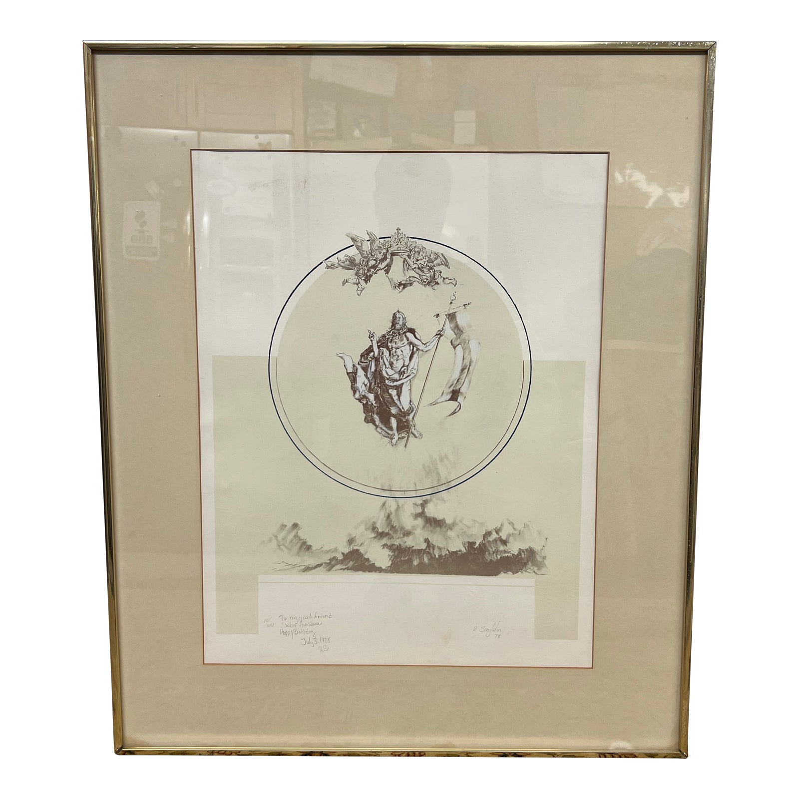 R. Singleton Ascension of Jesus Christ, Signed | Chairish