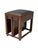 Art Deco Amsterdamse School Stool with Adjustable Leather Seat, 1920s For Sale - Image 3 of 14