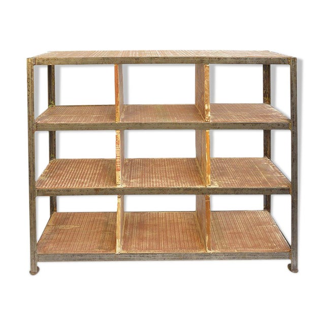 Vintage Industrial Shelving Unit, 1940s For Sale - Image 3 of 3