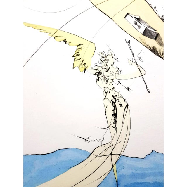 Early 21st Century Salvador Dali - Freud with a Snail's Head - Original Signed Engraving 1974 For Sale - Image 5 of 11