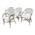 Serena & Lily Riviera Rattan Armchair, Set of Four For Sale