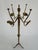 Vintage Brass Coat Rack with Rotating Crown and Fluted Column, 1960s For Sale - Image 13 of 18