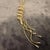 A 2000s High Quality Costume Jewelry Gilt Metal Italian Snake Necklace For Sale - Image 10 of 16