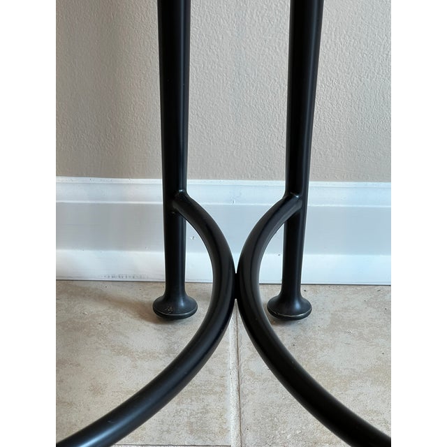 Baker Classico End Table, Blackened Bronze, Thick Glass Top, Baa3451 For Sale - Image 12 of 16