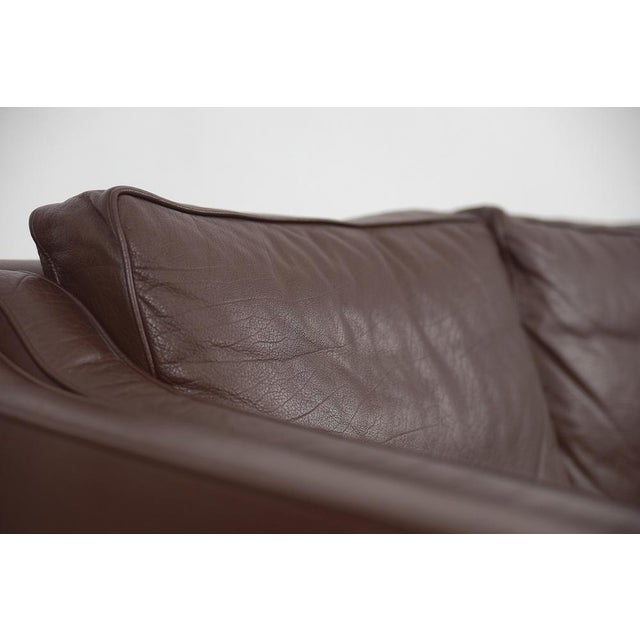 Set of Vintage Scandinavian Leather Sofas, 1970s For Sale - Image 6 of 18