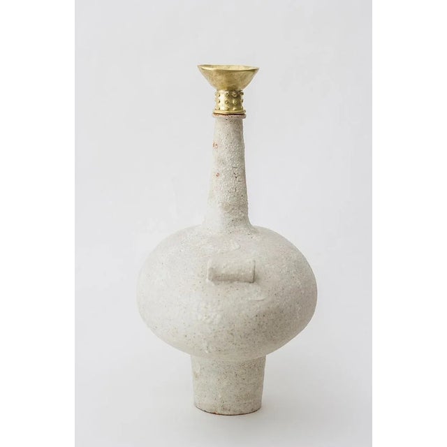 Glazed Stoneware Isolated N.13 Vase by Raquel Vidal and Pedro Paz For Sale - Image 4 of 4