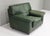 Animal Skin Roche Bobois Lounge Armchair in Original Green Patinated Leather 1970 For Sale - Image 7 of 17