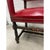 Wood Antique British Colonial Red Accent Chair For Sale - Image 7 of 7