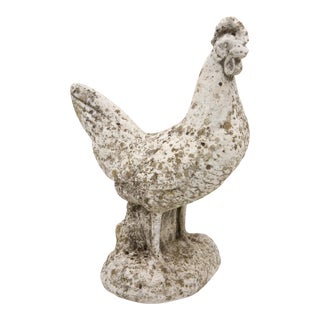 French Cast Stone Rooster For Sale