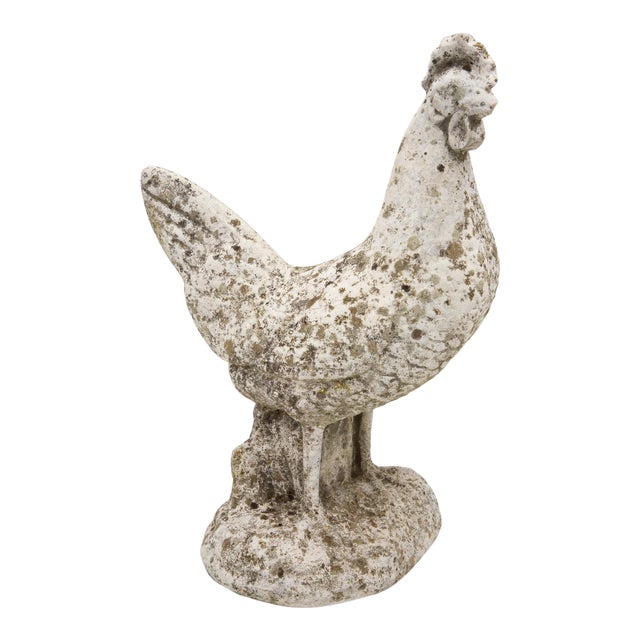 French Cast Stone Rooster For Sale