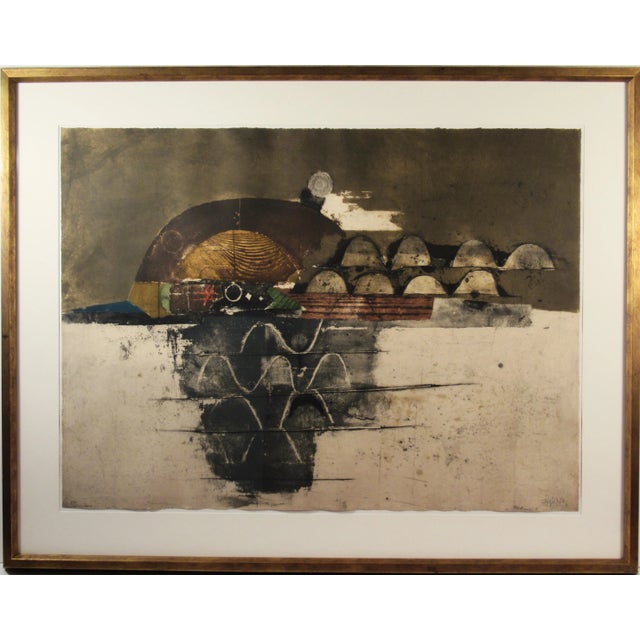 Johnny Friedlaender, "Montagne Ocre" Very large etching with aquatint, 1973 For Sale - Image 12 of 12
