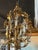 Vintage 1960s Italian Mid Century Hollywood Regency Six Light Gilt Floral Chandelier For Sale - Image 11 of 13