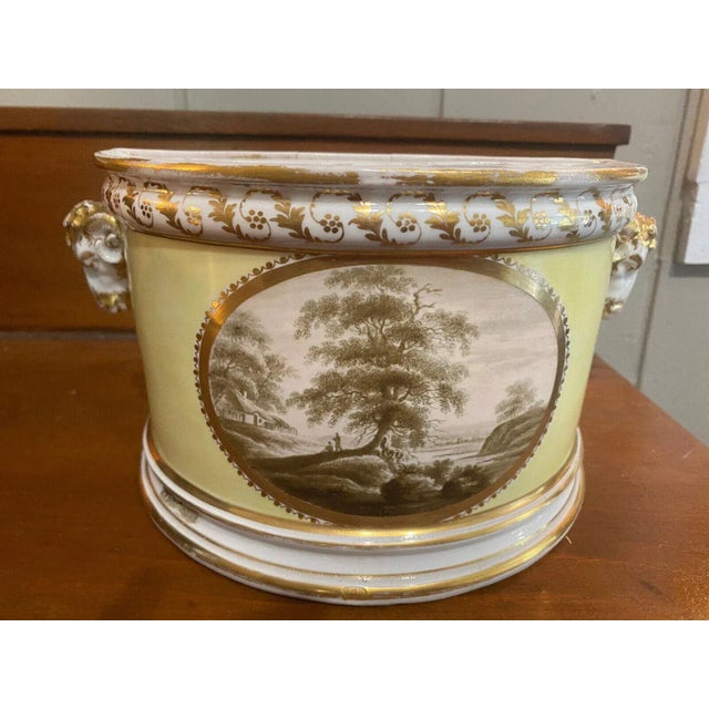 Yellow Antique Early 19th Century Derby Porcelain Bough Pot Near Inverness Scotland For Sale - Image 8 of 8