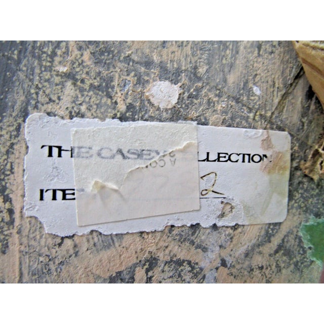 1990s The Casey Collection Large Sculpted Wall Art Woman With Gazelle For Sale - Image 9 of 11