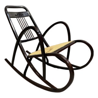 Secession Rocking Chair by Marcel Kammerer for Thonet, 1890s For Sale