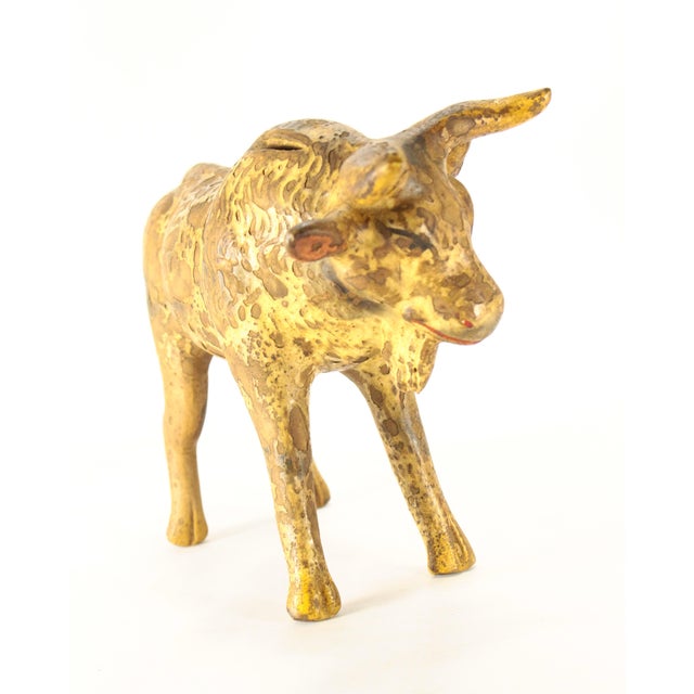 Early 20th C. Earthenware Pottery Bull Figurine Coin Bank, Mexico For Sale - Image 13 of 18