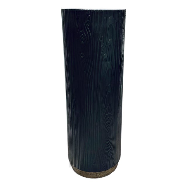 Currey & Company Modern Terra Bronze and Brass Pedestal For Sale