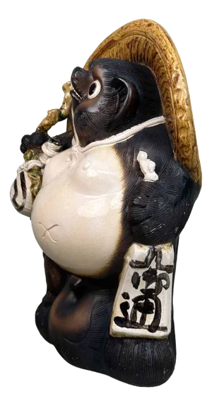 Large Decorative Tanuki Statue, 1980s