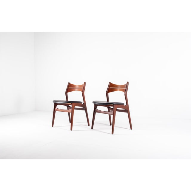 Black Model 310 Chairs by Erik Buch, 1950s, Set of 2 For Sale - Image 8 of 15